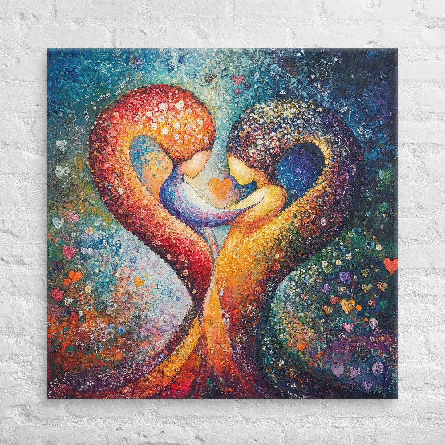 Heartstrings in Stardust – Canvas Art Print