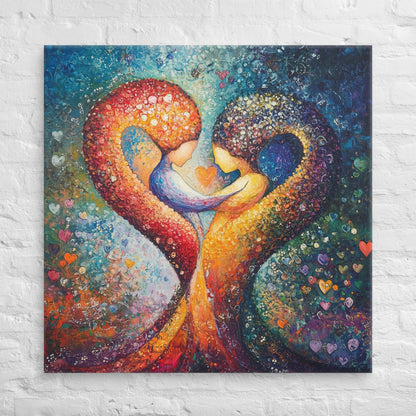 Heartstrings in Stardust – Canvas Art Print